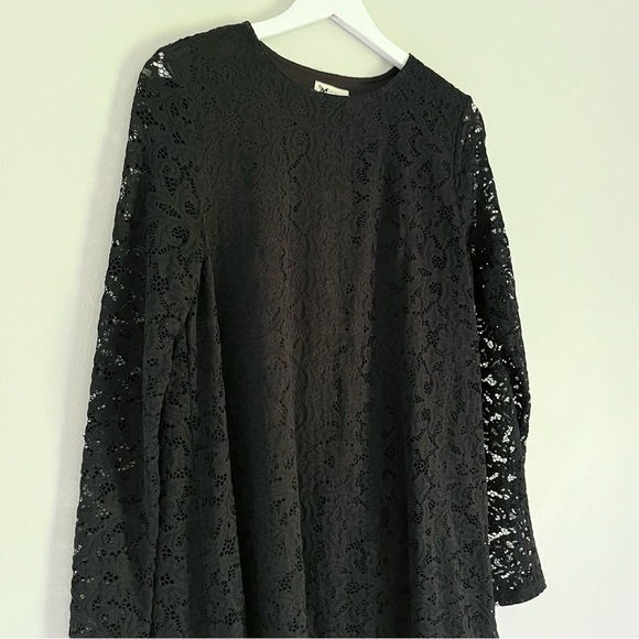 NWT Show Me Your MuMu Women’s Lace Tyler Tunic Mini Dress Black Size Small - Picture 6 of 11
